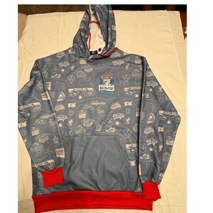 Publix Gasparilla 2024 Ultra Challenge Hoodie Tampa Florida Blue Red Mens XL